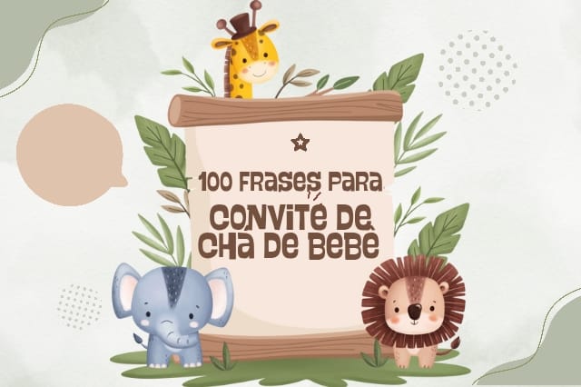 frases para convite de cha de bebe