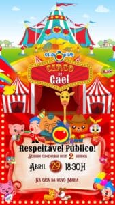 convite tema circo